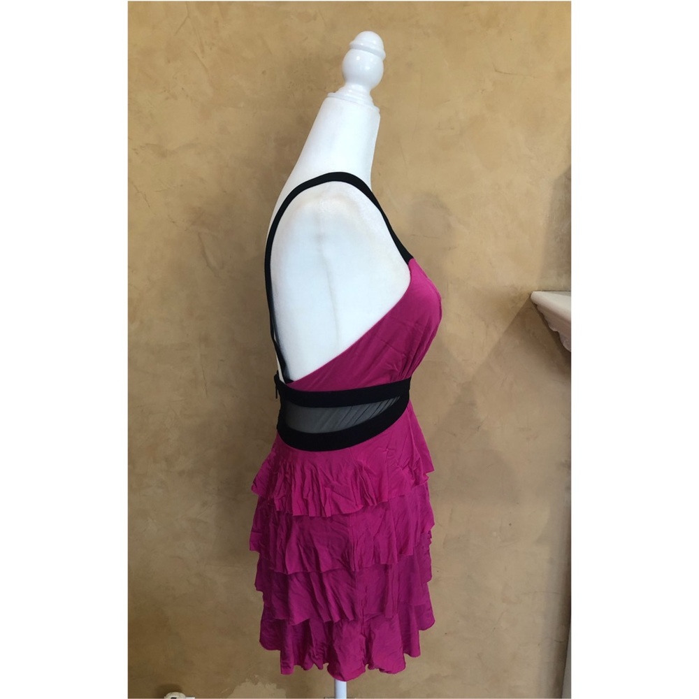Bebe - Ruffle Cross Strap Dress - Picture 3 of 7